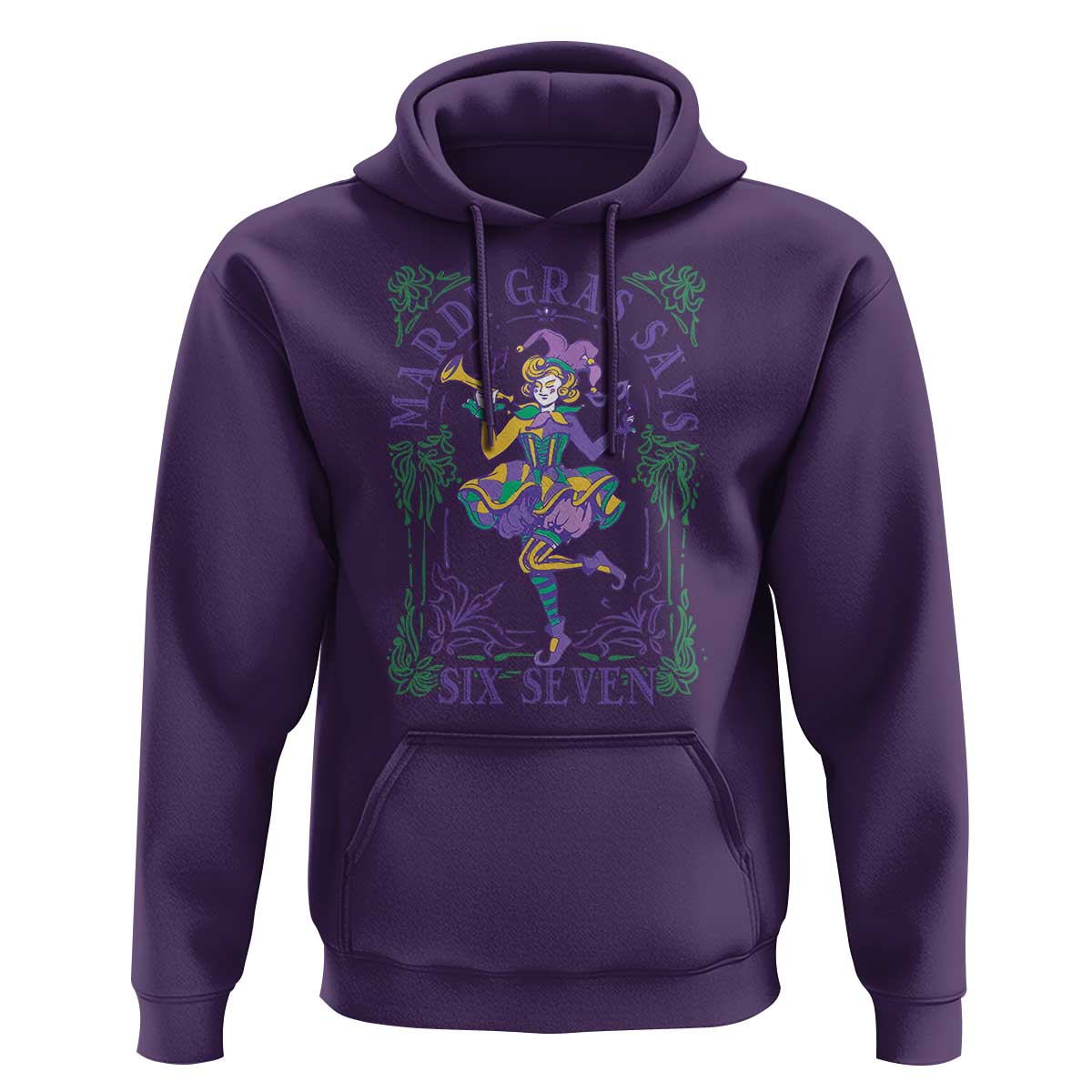67 Mardi Gras Hoodie Funny Six Seven Carnival Trendy