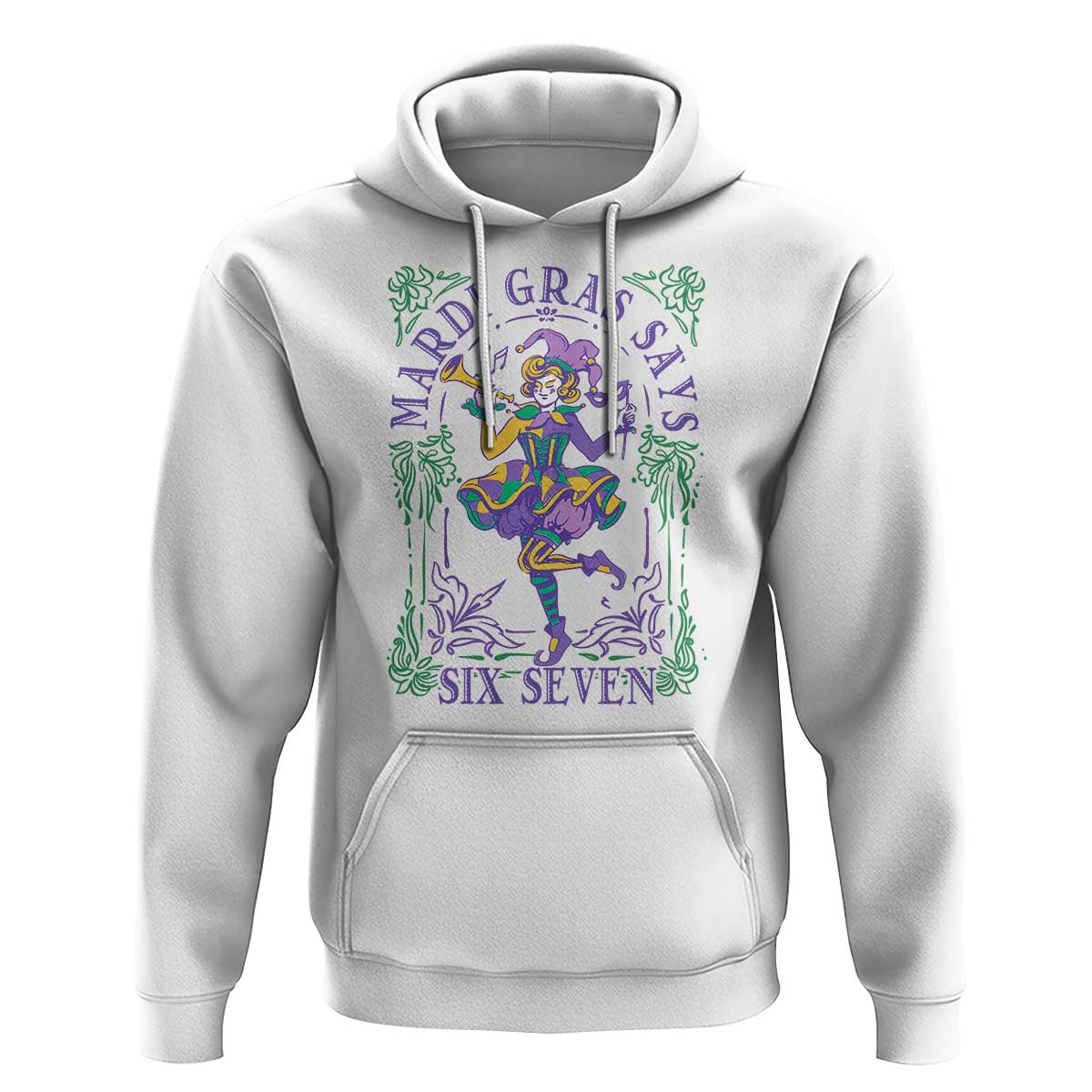 67 Mardi Gras Hoodie Funny Six Seven Carnival Trendy