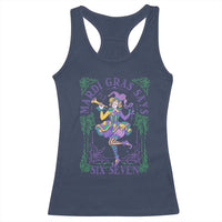 67 Mardi Gras Racerback Tank Top Funny Six Seven Carnival Trendy