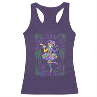 67 Mardi Gras Racerback Tank Top Funny Six Seven Carnival Trendy