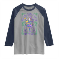 67 Mardi Gras Raglan Shirt Funny Six Seven Carnival Trendy