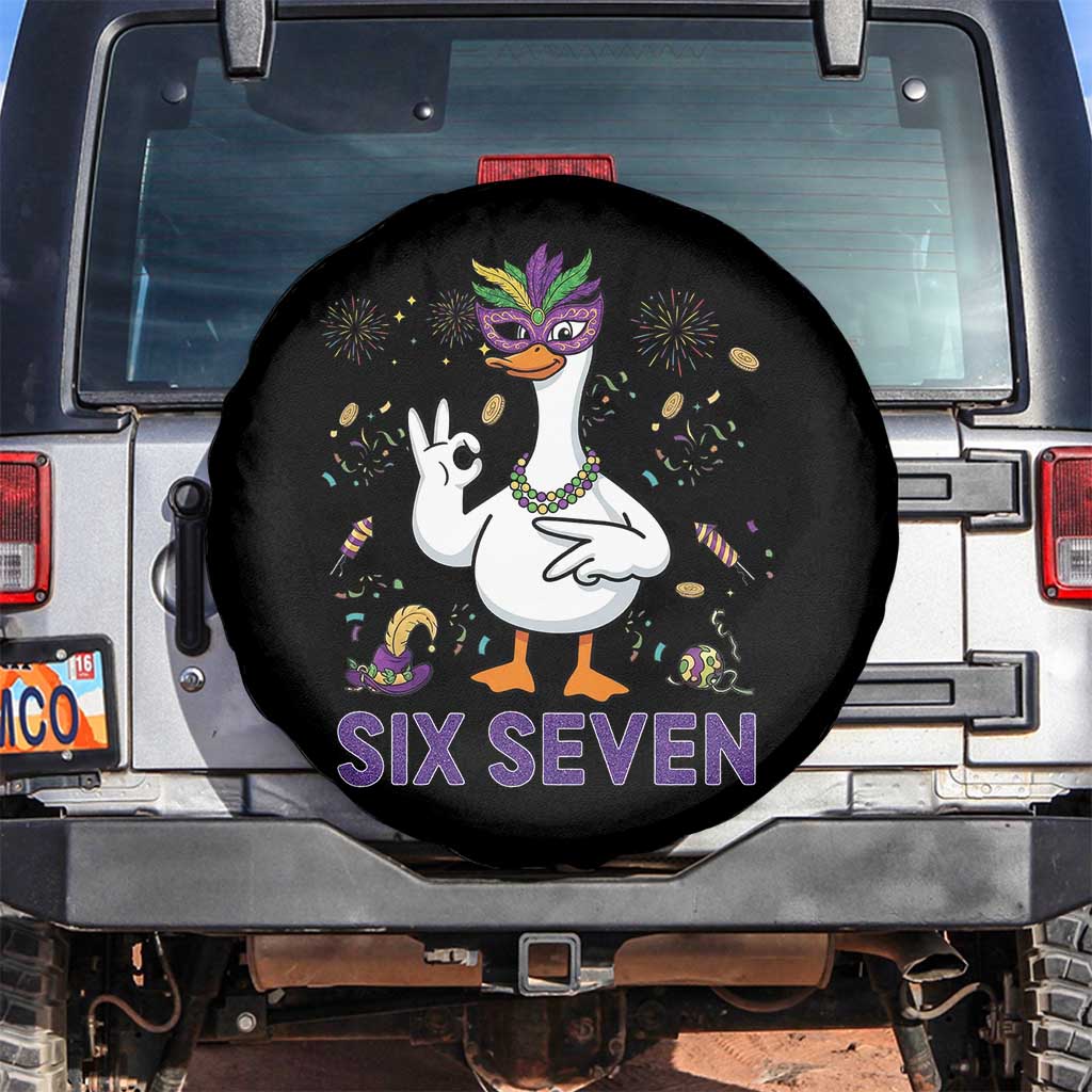 67 Mardi Gras Spare Tire Cover Funny Goose Meme Carnival Trendy