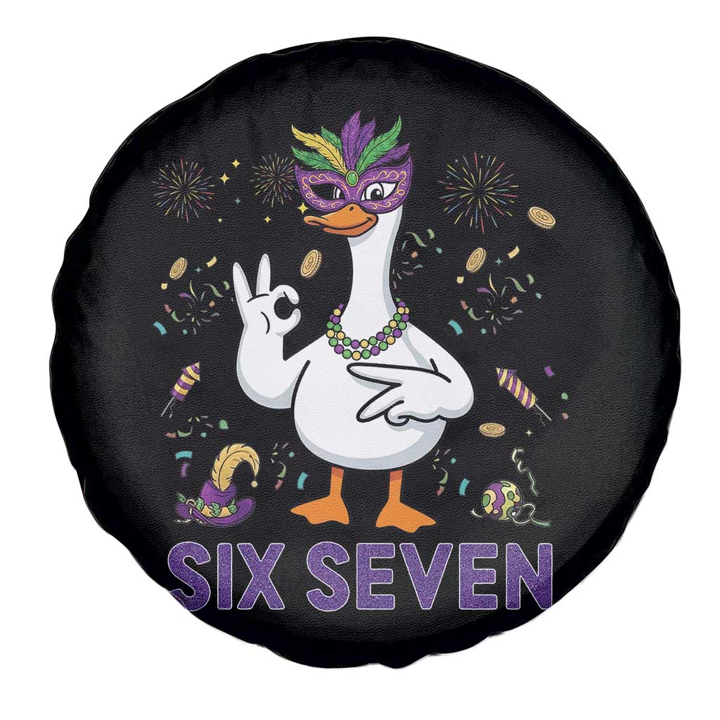 67 Mardi Gras Spare Tire Cover Funny Goose Meme Carnival Trendy