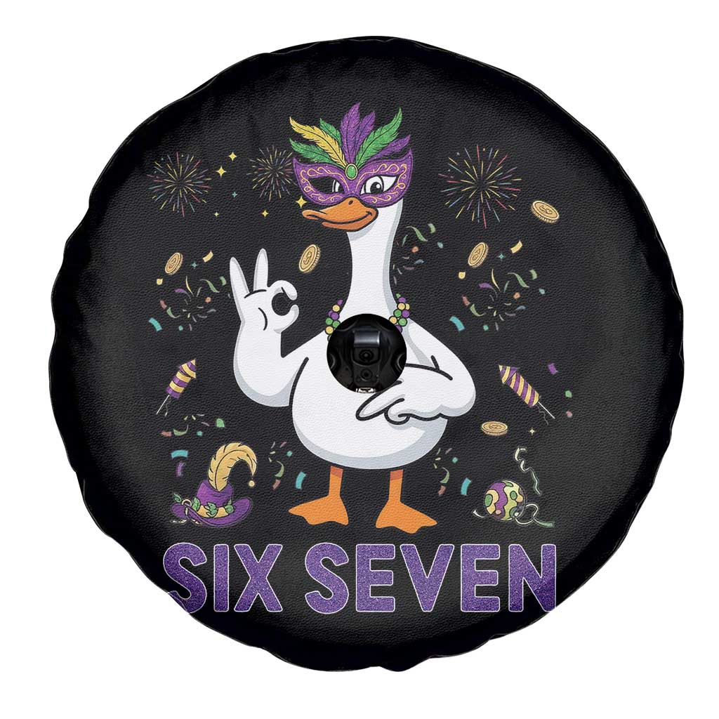 67 Mardi Gras Spare Tire Cover Funny Goose Meme Carnival Trendy