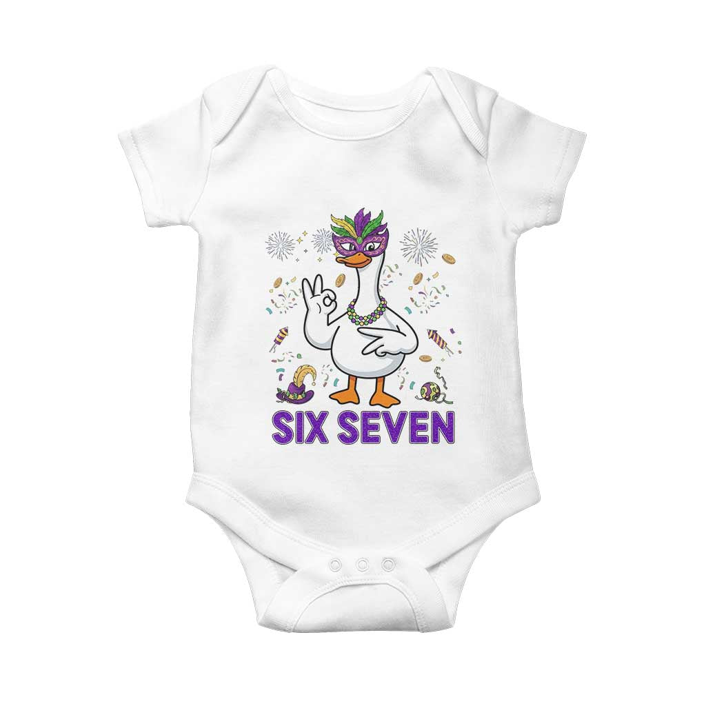 67 Mardi Gras Baby Onesie Funny Goose Meme Carnival Trendy