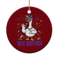 67 Mardi Gras Ceramic Ornament Funny Goose Meme Carnival Trendy