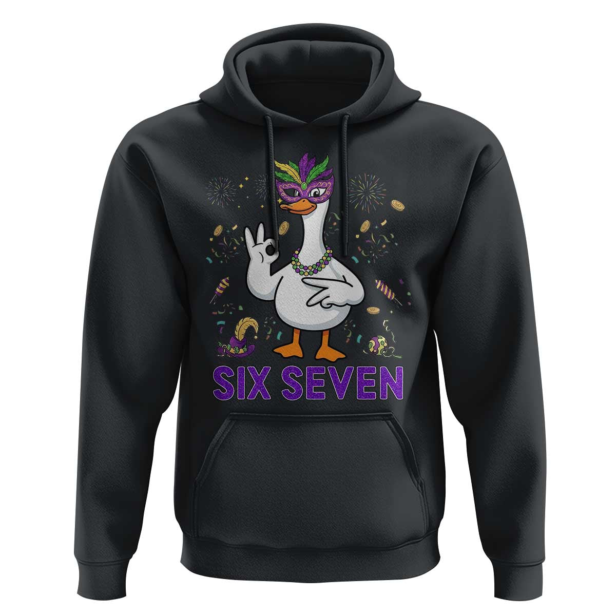 67 Mardi Gras Hoodie Funny Goose Meme Carnival Trendy