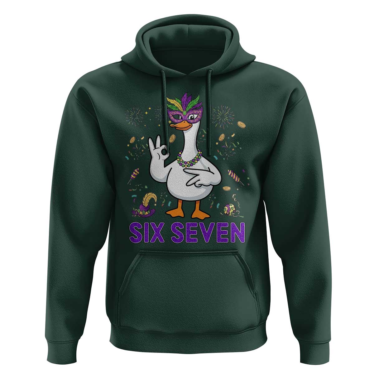67 Mardi Gras Hoodie Funny Goose Meme Carnival Trendy
