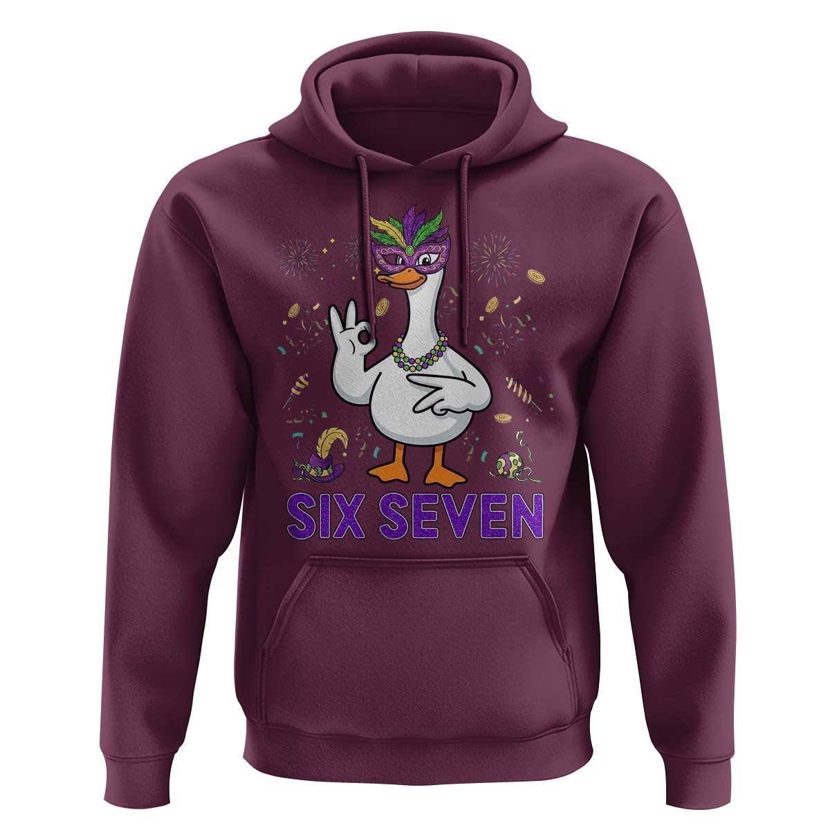 67 Mardi Gras Hoodie Funny Goose Meme Carnival Trendy