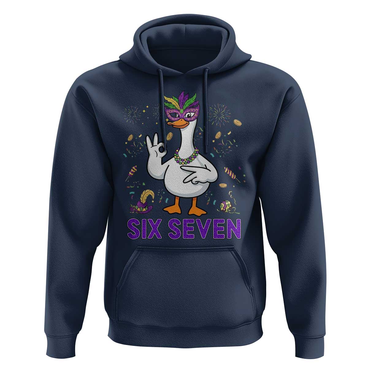 67 Mardi Gras Hoodie Funny Goose Meme Carnival Trendy