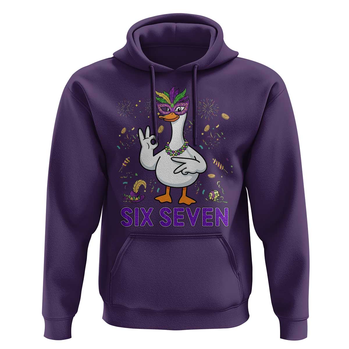 67 Mardi Gras Hoodie Funny Goose Meme Carnival Trendy