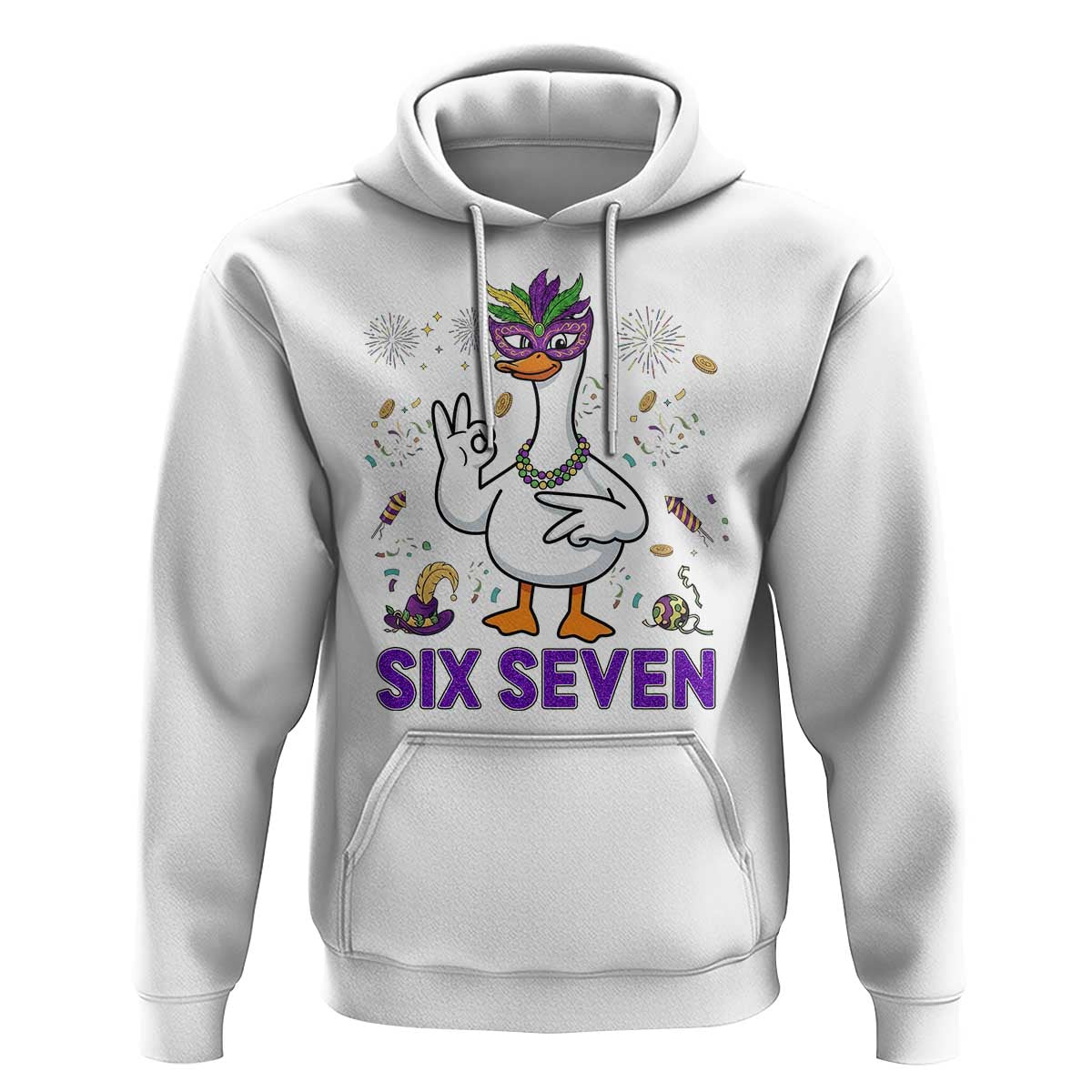 67 Mardi Gras Hoodie Funny Goose Meme Carnival Trendy