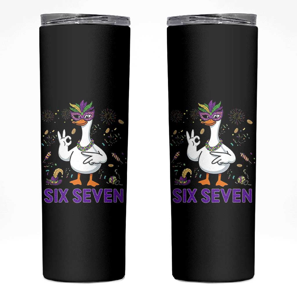 67 Mardi Gras Skinny Tumbler Funny Goose Meme Carnival Trendy