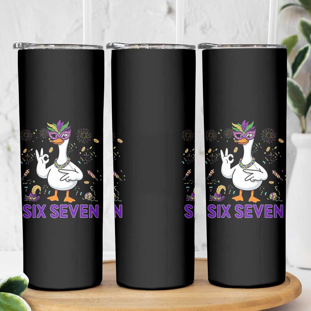 67 Mardi Gras Skinny Tumbler Funny Goose Meme Carnival Trendy