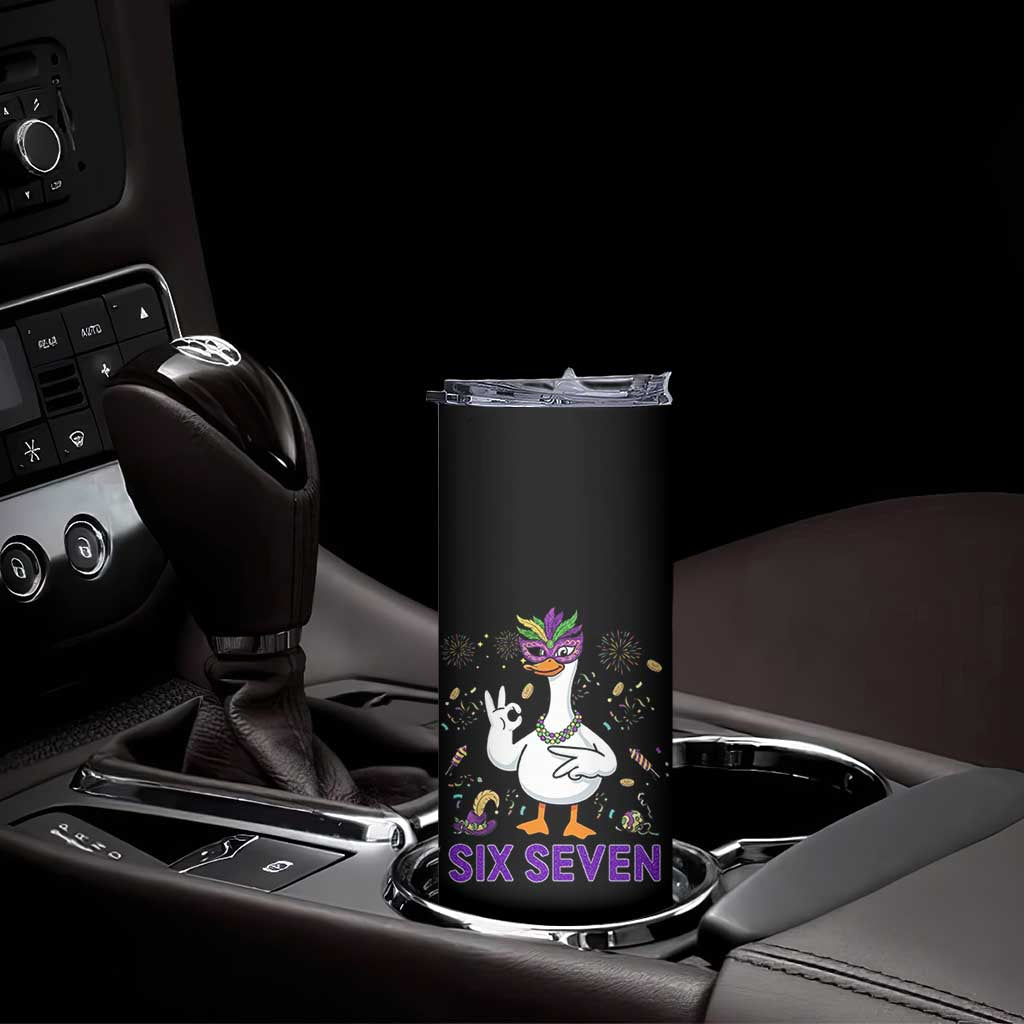 67 Mardi Gras Skinny Tumbler Funny Goose Meme Carnival Trendy