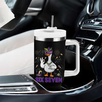 67 Mardi Gras Tumbler With Handle Funny Goose Meme Carnival Trendy