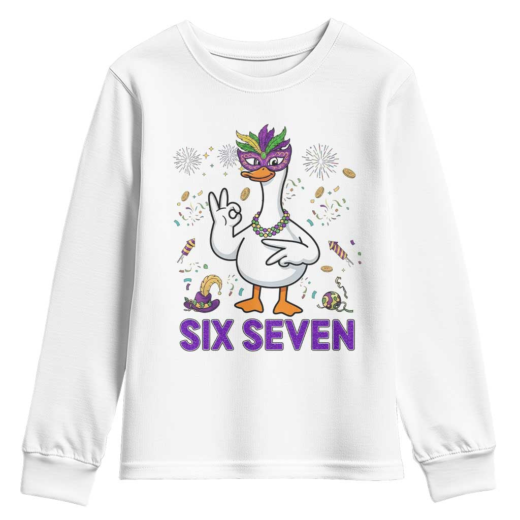 67 Mardi Gras Youth Sweatshirt Funny Goose Meme Carnival Trendy