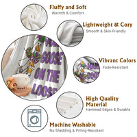 Funny Mardi Gras Throw Blanket Louisiana Carnival Silly Goose Festival