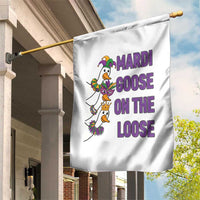 Funny Mardi Gras Garden Flag Louisiana Carnival Silly Goose Festival