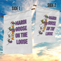 Funny Mardi Gras Garden Flag Louisiana Carnival Silly Goose Festival