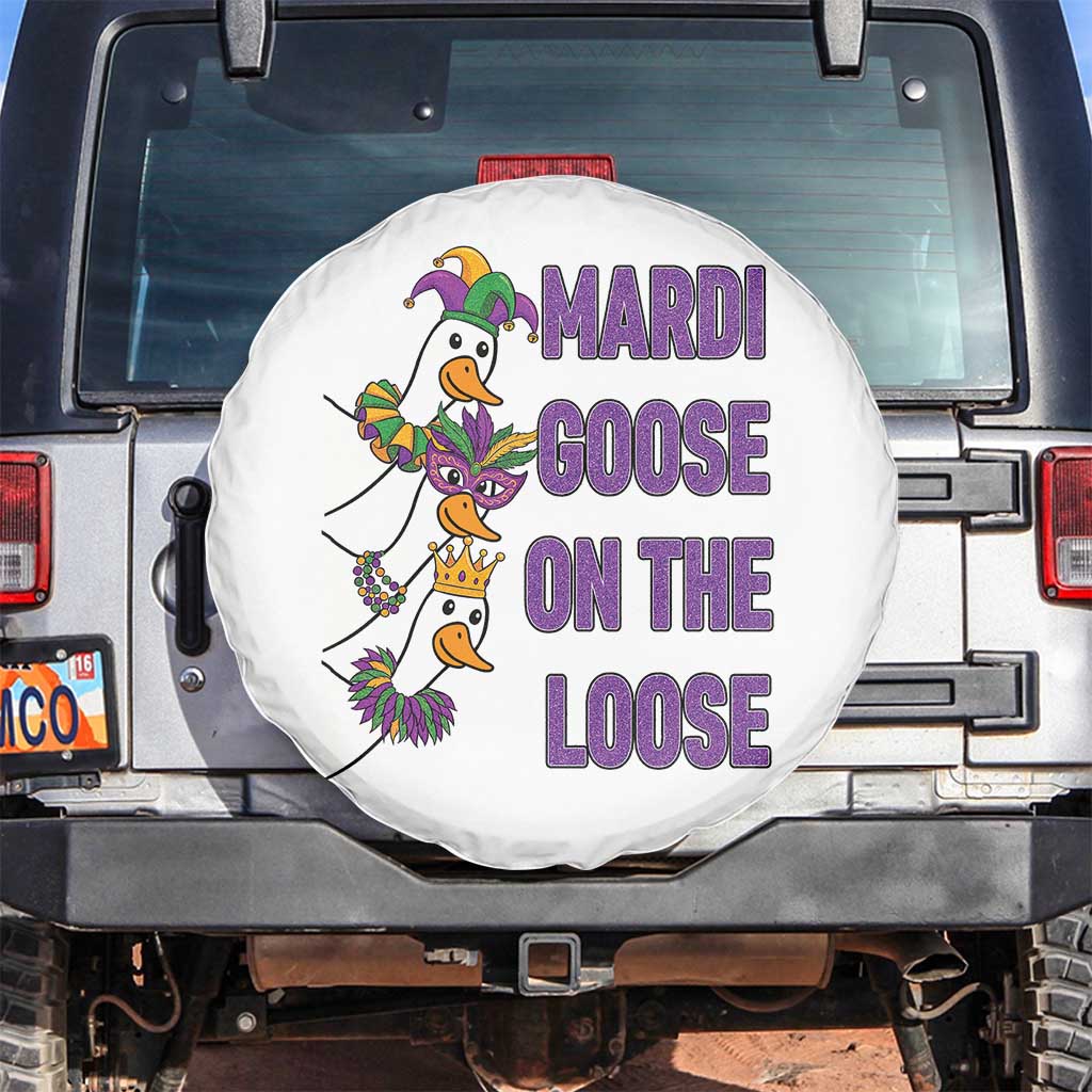Funny Mardi Gras Spare Tire Cover Louisiana Carnival Silly Goose Festival