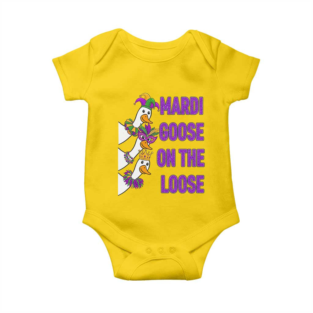 Funny Mardi Gras Baby Onesie Louisiana Carnival Silly Goose Festival