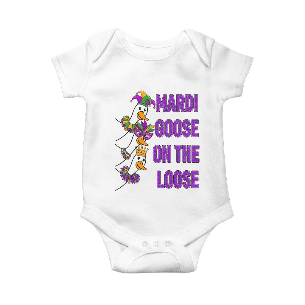 Funny Mardi Gras Baby Onesie Louisiana Carnival Silly Goose Festival
