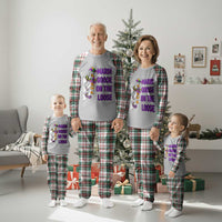 Funny Mardi Gras Plaid Pajama Set Louisiana Carnival Silly Goose Festival