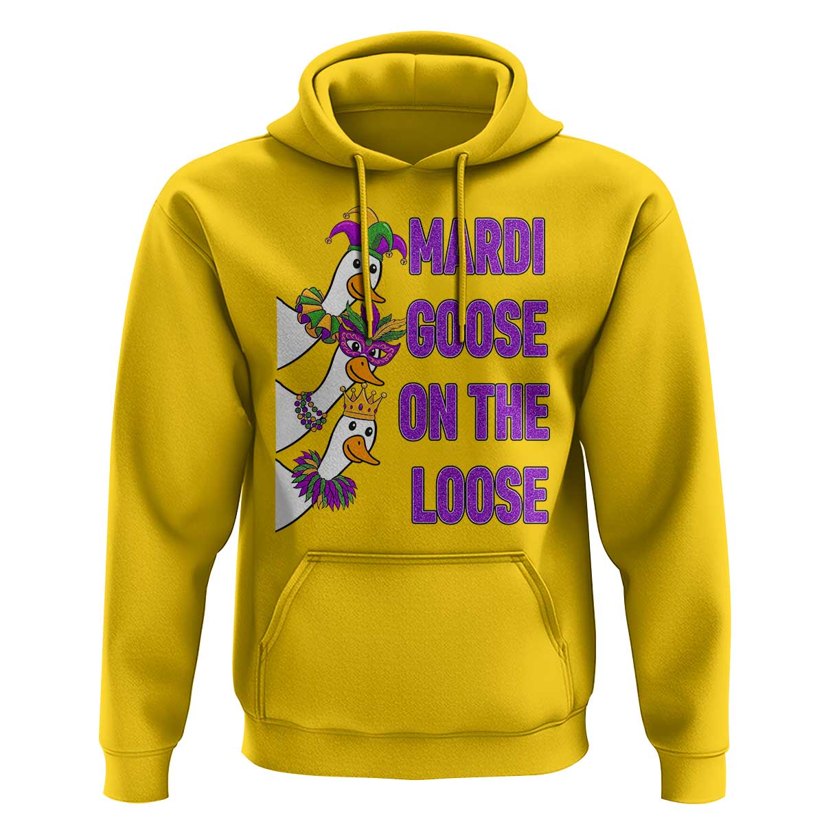 Funny Mardi Gras Hoodie Louisiana Carnival Silly Goose Festival