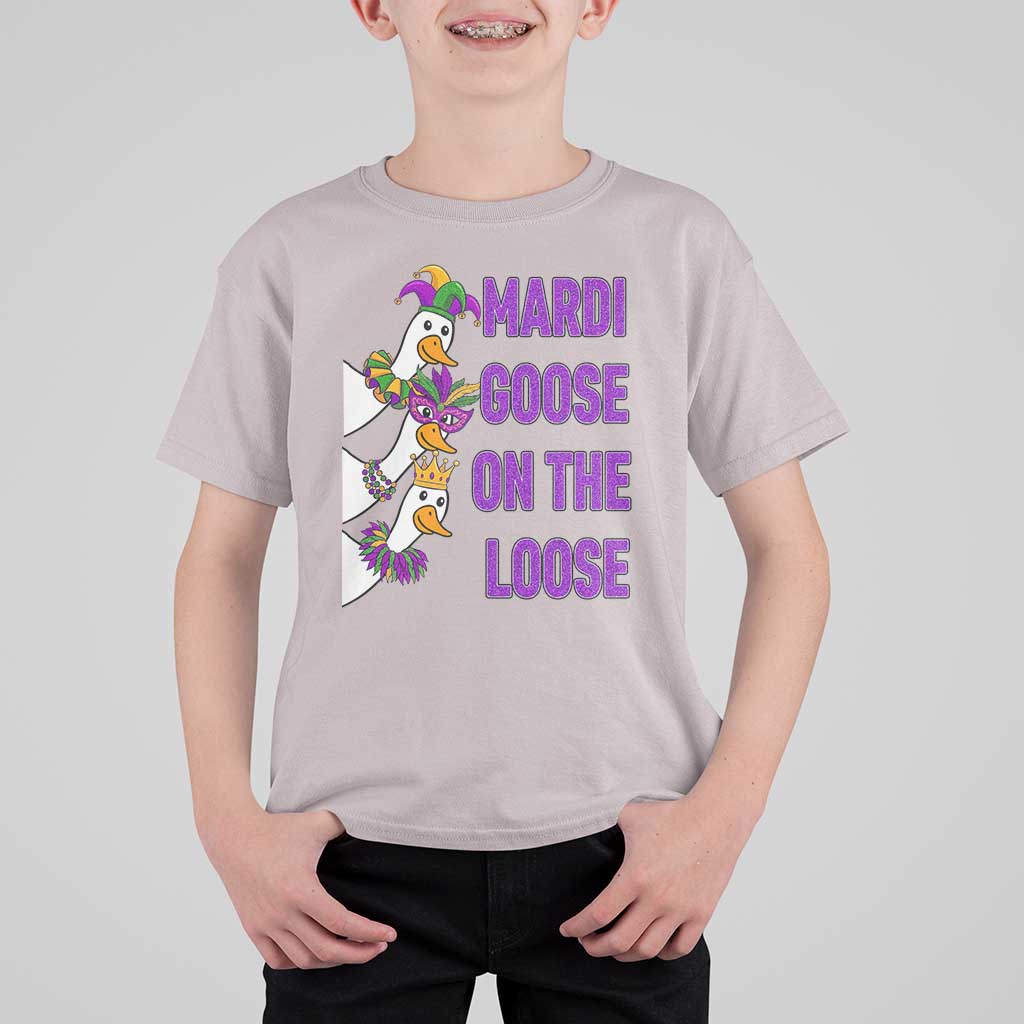 Funny Mardi Gras T Shirt For Kid Louisiana Carnival Silly Goose Festival