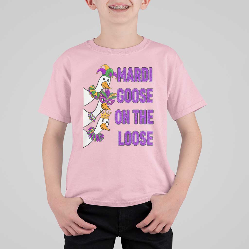 Funny Mardi Gras T Shirt For Kid Louisiana Carnival Silly Goose Festival