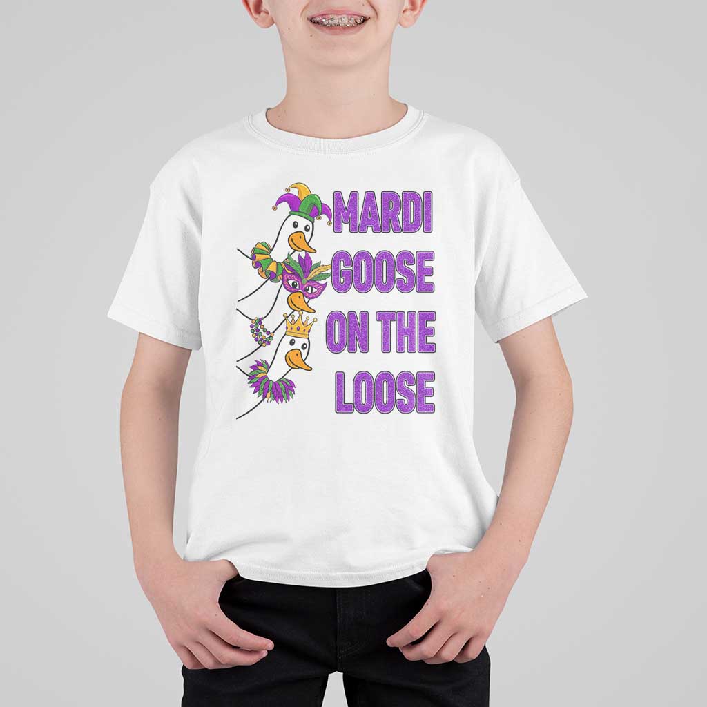 Funny Mardi Gras T Shirt For Kid Louisiana Carnival Silly Goose Festival