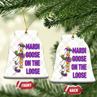Funny Mardi Gras Ceramic Ornament Louisiana Carnival Silly Goose Festival