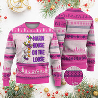 Funny Mardi Gras Ugly Christmas Sweater Louisiana Carnival Silly Goose Festival