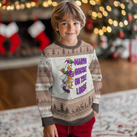 Funny Mardi Gras Ugly Christmas Sweater Louisiana Carnival Silly Goose Festival