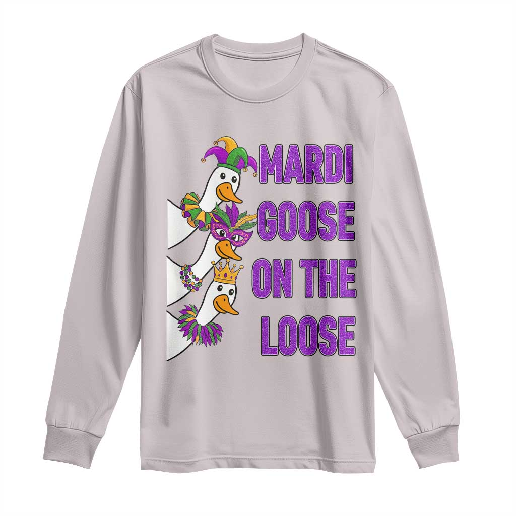 Funny Mardi Gras Long Sleeve Shirt Louisiana Carnival Silly Goose Festival