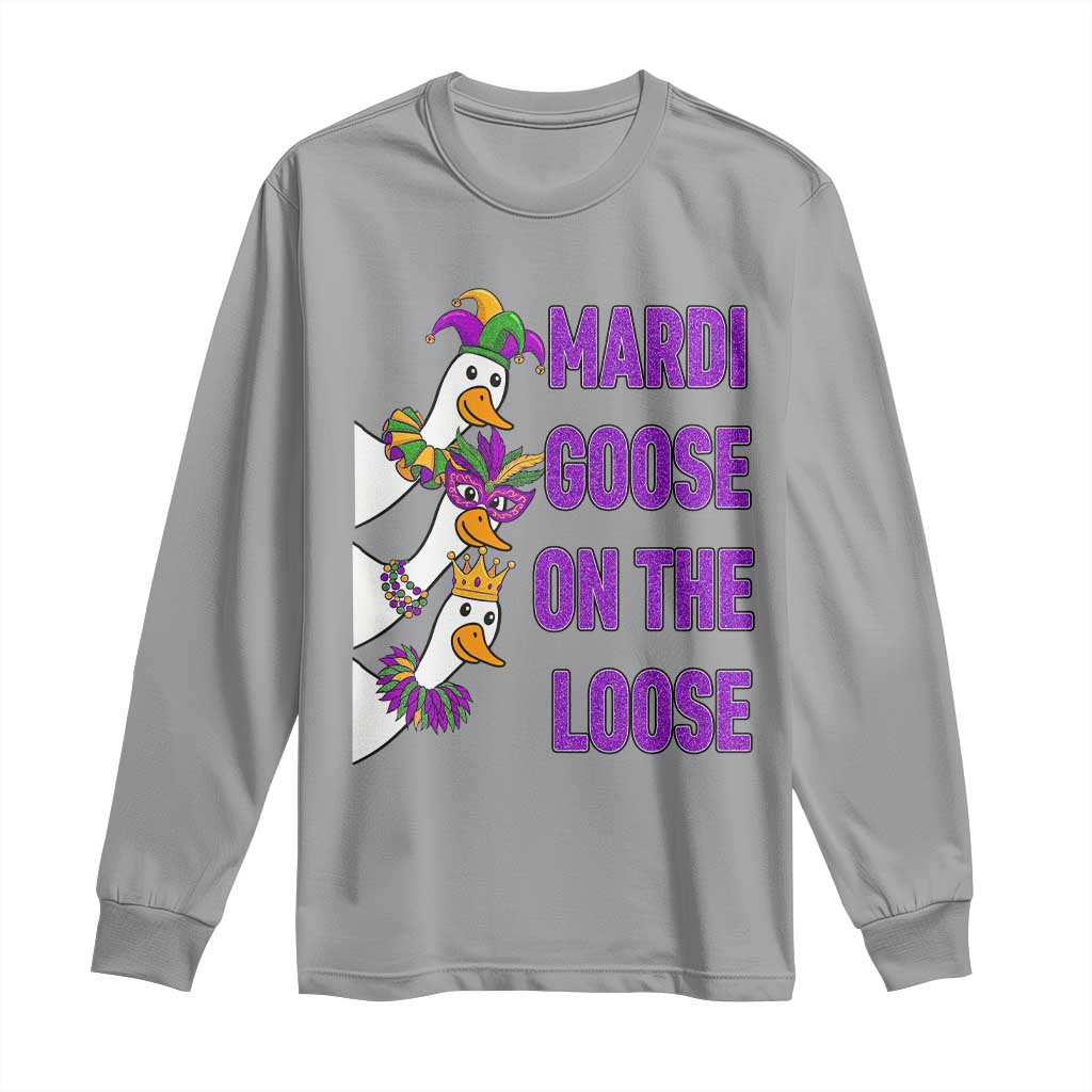 Funny Mardi Gras Long Sleeve Shirt Louisiana Carnival Silly Goose Festival