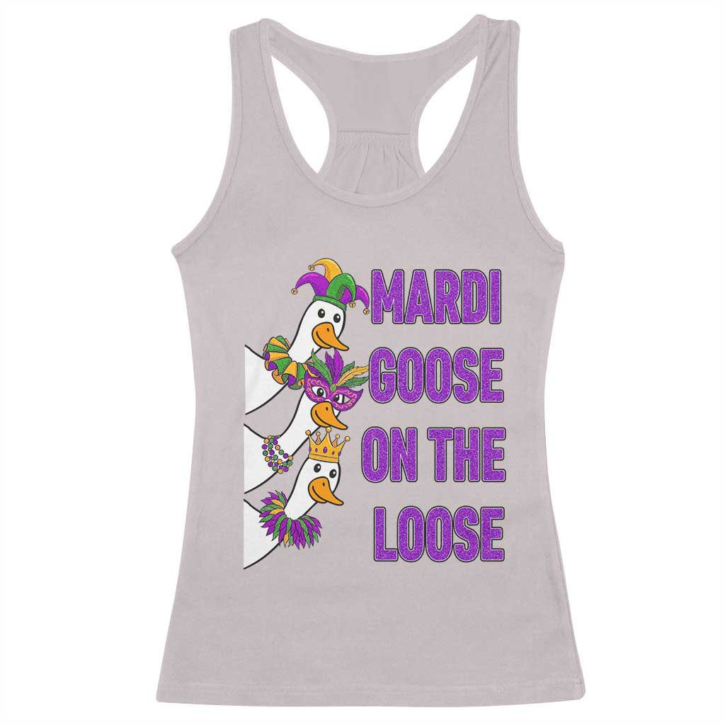 Funny Mardi Gras Racerback Tank Top Louisiana Carnival Silly Goose Festival