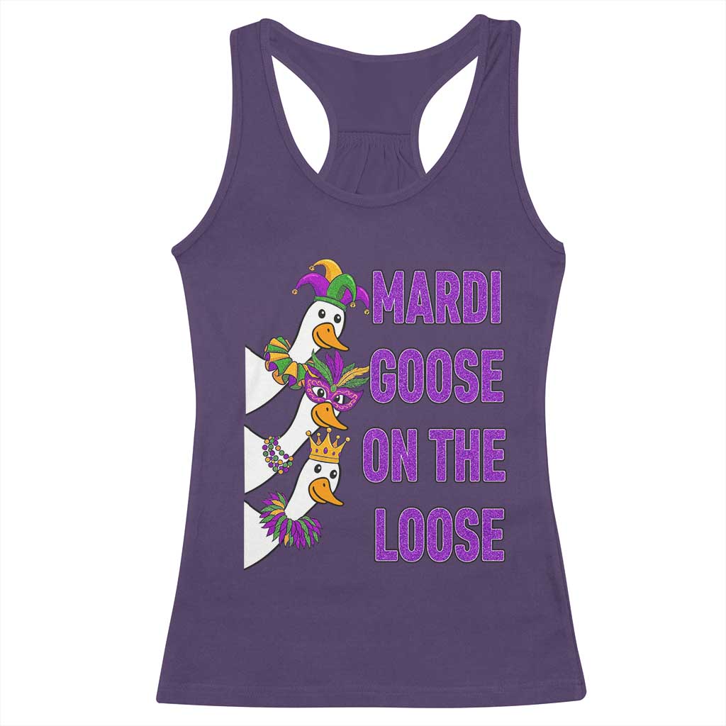 Funny Mardi Gras Racerback Tank Top Louisiana Carnival Silly Goose Festival