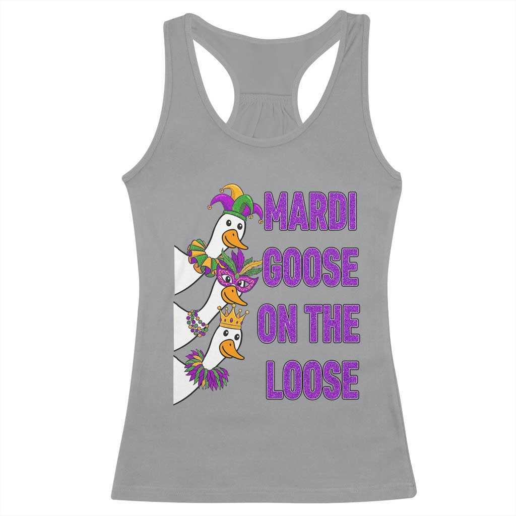 Funny Mardi Gras Racerback Tank Top Louisiana Carnival Silly Goose Festival