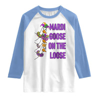 Funny Mardi Gras Raglan Shirt Louisiana Carnival Silly Goose Festival