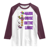 Funny Mardi Gras Raglan Shirt Louisiana Carnival Silly Goose Festival