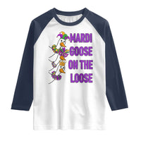 Funny Mardi Gras Raglan Shirt Louisiana Carnival Silly Goose Festival