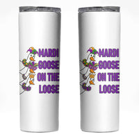 Funny Mardi Gras Skinny Tumbler Louisiana Carnival Silly Goose Festival