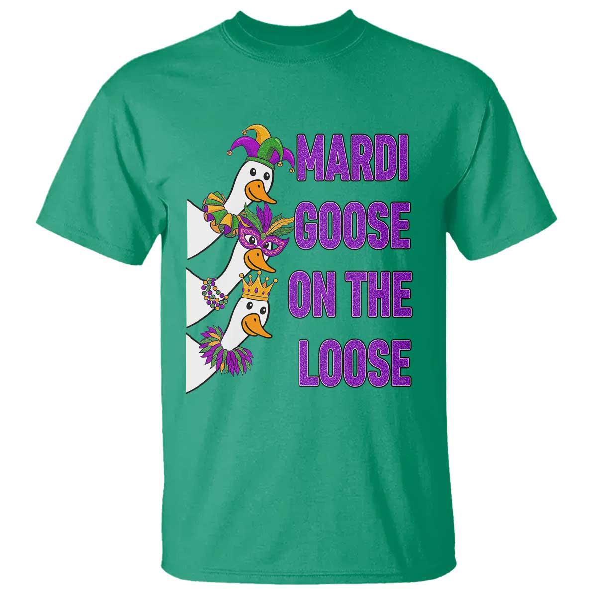 Funny Mardi Gras T Shirt Louisiana Carnival Silly Goose Festival