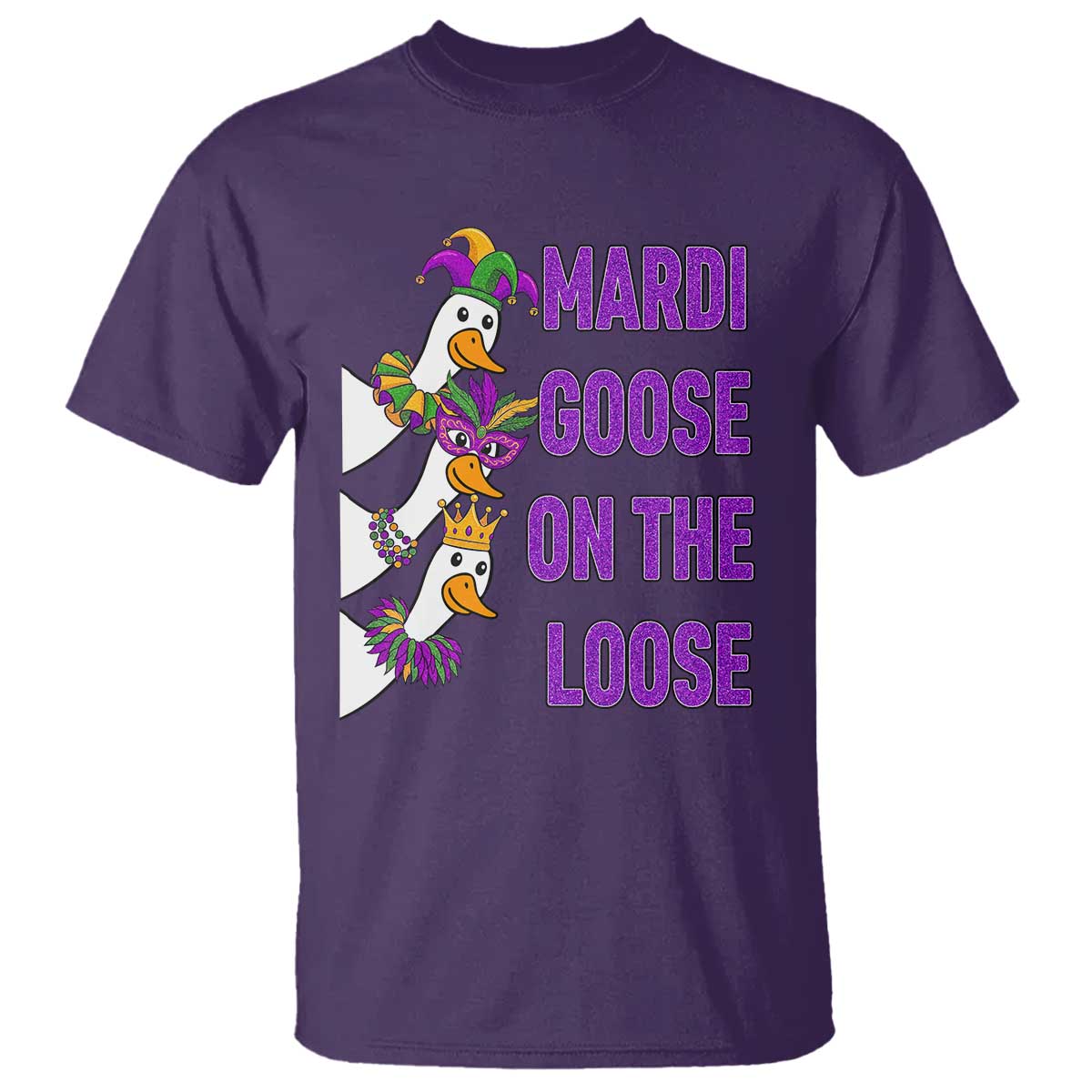 Funny Mardi Gras T Shirt Louisiana Carnival Silly Goose Festival