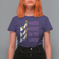 Funny Mardi Gras T Shirt For Women Louisiana Carnival Silly Goose Festival