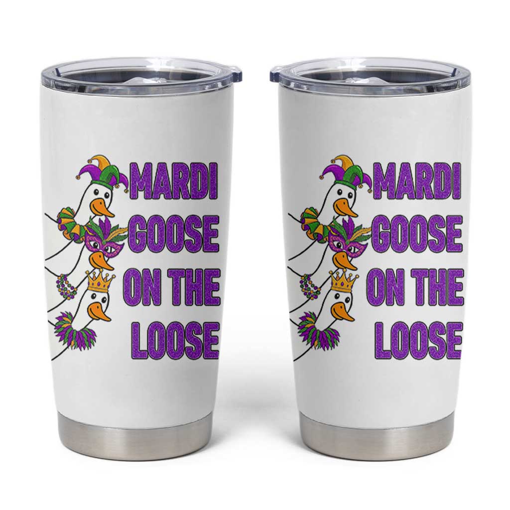 Funny Mardi Gras Tumbler Cup Louisiana Carnival Silly Goose Festival