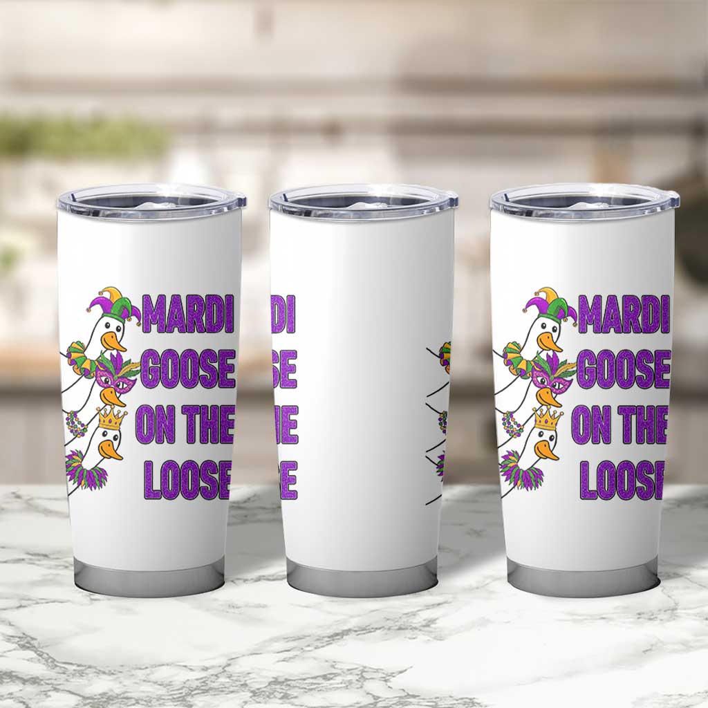 Funny Mardi Gras Tumbler Cup Louisiana Carnival Silly Goose Festival