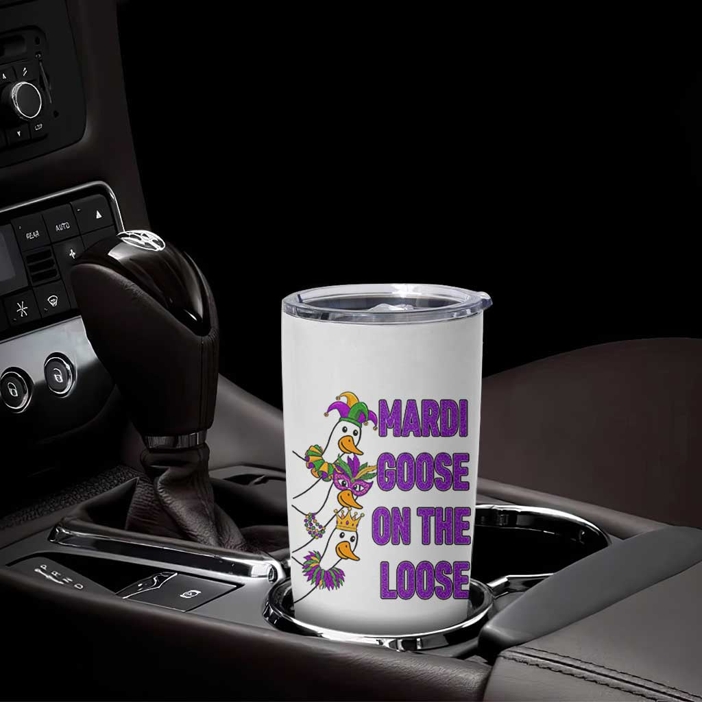 Funny Mardi Gras Tumbler Cup Louisiana Carnival Silly Goose Festival